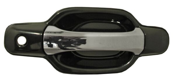 Manija Exterior Colorado/ Canyon 2004-2012 Negra/ Cromo C/Hoyo P/Llave Delantera Plastico 2220 Derecho