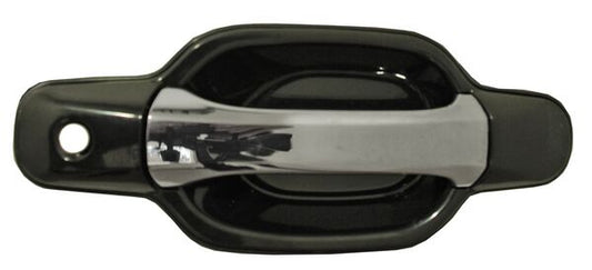 Manija Exterior Colorado/ Canyon 2004-2012 Negra/ Cromo C/Hoyo P/Llave Delantera Plastico 2220 Derecho