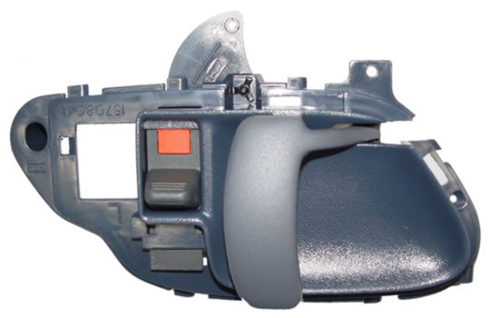Manija Interior Chevrolet Pickup/ Sub/ Blazer/ Yukon/ Tahoe/ Escalade 1995-1998 Azul Plastico Derecho