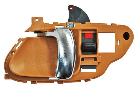 Manija Interior Chevrolet Pickup/ Sub/ Blazer/ Yukon/ Tahoe/ Escalade 1995-1998 Beige/ Cromo Plastico 2218 Izquierdo