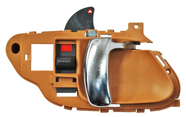 Manija Interior Chevrolet Pickup/ Sub/ Blazer/ Yukon/ Tahoe/ Escalade 1995-1998 Beige/ Cromo Plastico 2218 Derecho