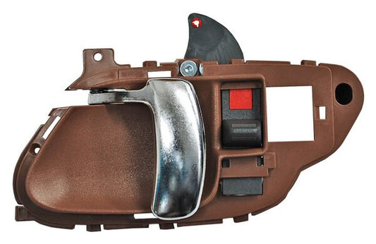Manija Interior Chevrolet Pickup/ Sub/ Blazer/ Yukon/ Tahoe/ Escalade 1995-1998 Cafe/ Cromo Plastico ***** Izquierdo