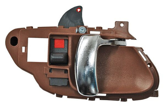 Manija Interior Chevrolet Pickup/ Sub/ Blazer/ Yukon/ Tahoe/ Escalade 1995-1998 Cafe/ Cromo Plastico ***** Derecho
