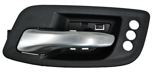 Manija Interior Chrysler 300 2012-2014 Negra/ Cromo C/Hoyos Delantera Plastico 335 Izquierdo