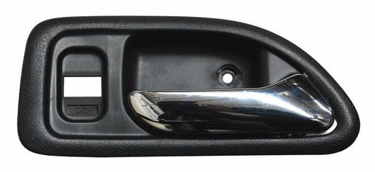 Manija Interior Accord 1994-1997 Gris/ Cromo S/Hoyo Elev Crist Delantera Plastico Derecho