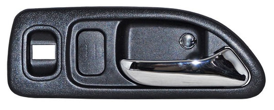 Manija Interior Accord 1994-1997 Negra/ Cromo C/Hoyo Elev Crist Delantera Plastico . Derecho