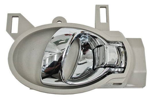 Manija Interior Versa 202012-202019/ V-Drive 2020-2023/ March 2012-2020/ Juke 2011-2014/ Note 2014-2019 Gris/ Cromo Delantera/ Trasera Plastico Derecho