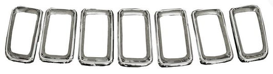 Moldura Parrilla Compass 2012-2017 Cromada 7 Pzas