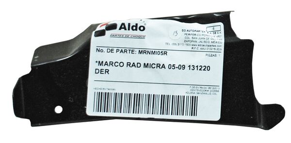 Marco Radiador Micra 2005-2007 Lat ***** Derecho
