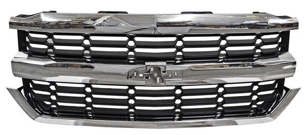 Parrilla Chevrolet Pickup 2016-2018 Silverado Cromada Rombo G15