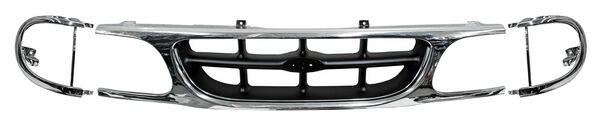 Parrilla Explorer 1995-2001 Cromada/ Negra C/Mold Faro