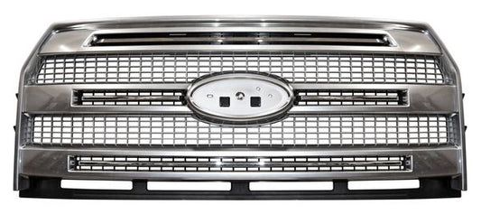 Parrilla Ford Pickup 2015-2017 Lobo Cromada/Plata 3 Lineas