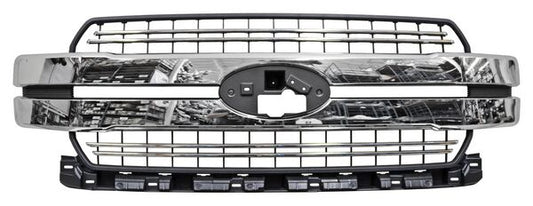 Parrilla Ford Pickup 2018-2020 Negra C/Mold Crom G15