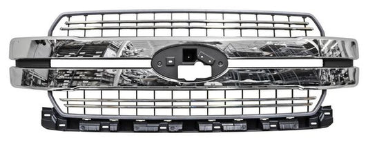 Parrilla Ford Pickup 2018-2020 Plata C/Mold Crom G15