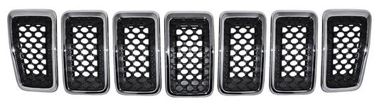 Parrilla Cherokee 2019-2020 C/Mold Cromada Jgo 7 Pzas