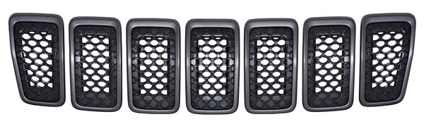 Parrilla Cherokee 2019-2020 C/Mold Gris Jgo 7 Pzas Mtp