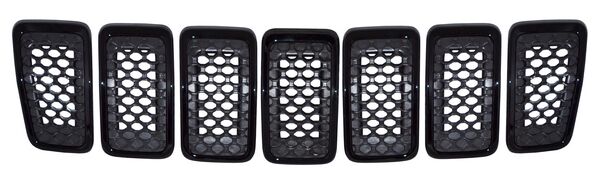 Parrilla Cherokee 2019-2020 C/Mold Negra Jgo 7 Pzas Mtp