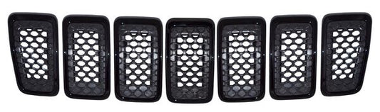Parrilla Cherokee 2019-2020 C/Mold Negra Jgo 7 Pzas Mtp