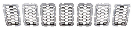 Parrilla Grand Cherokee 2017-2018 Plata Inserto